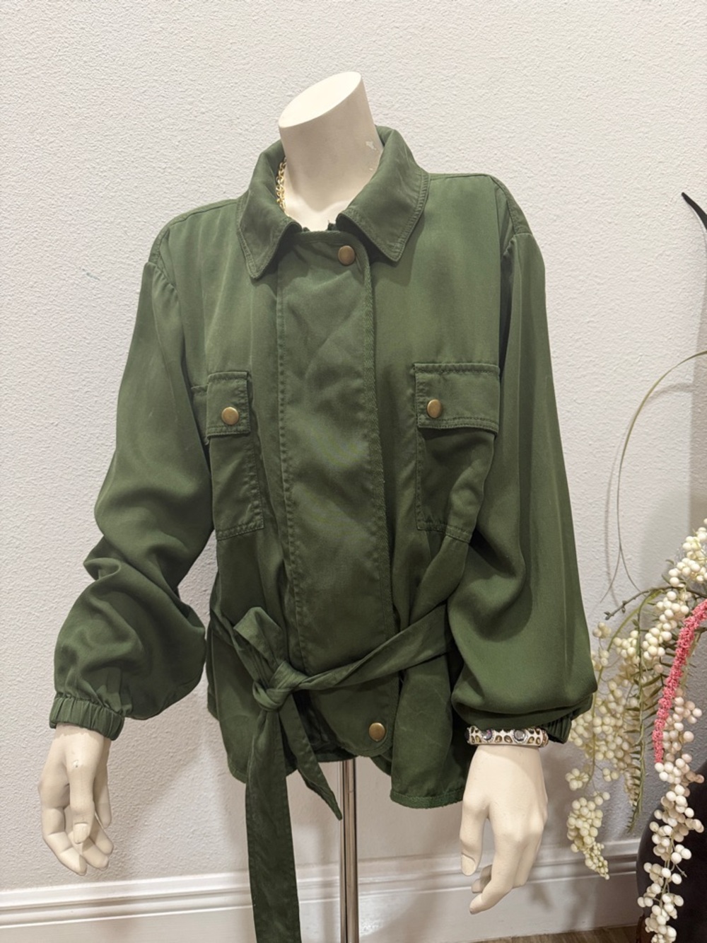 LOFT Olive Green Utility Jacket